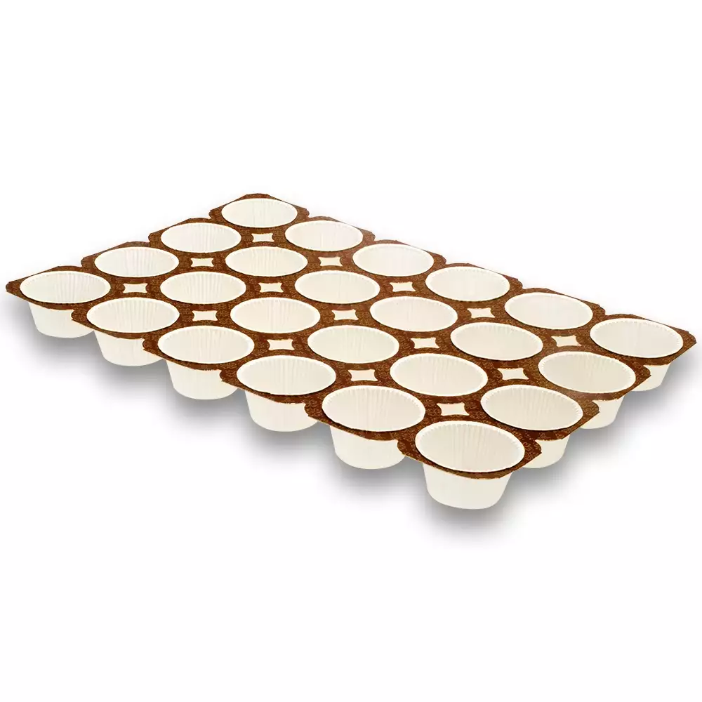 Yanmaz Muffin Kek Kalıbı Beyaz 24'lü