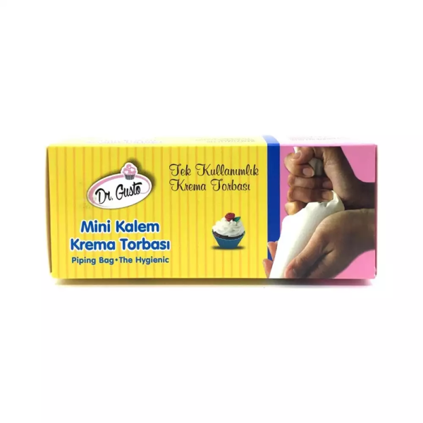 Dr. Gusto Şeffaf Krema Torbası Tek Kullanımlık 72'li