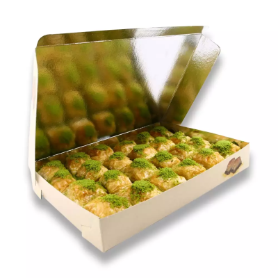 Baklava Kutusu Metalize 1/2 Yarım Kg. 100'lü