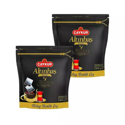 Çaykur Altınbaş Demlik Poşet Çay 5gr x 200 Adet. ( 1 Kg. ) 2 Adet