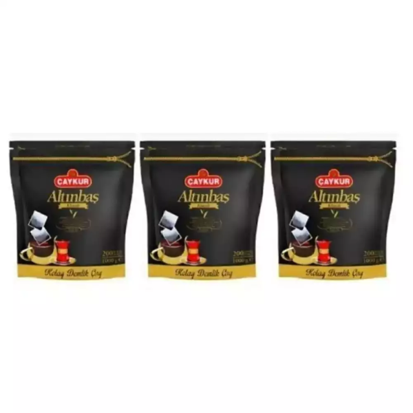 Çaykur Altınbaş Demlik Poşet Çay 5gr x 200 Adet. ( 1 Kg. ) 3 Adet