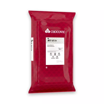 Chocovic 2.5 Kg. Beyaz (Fildişi) Kuvertür (CHW-S2532E-21B-Beyaz %34)