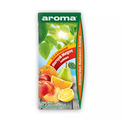 Aroma Karışık Nektar Meyve Suyu 200 Ml. (1 Koli 27 Ad. - 1 Palet 135 Koli)