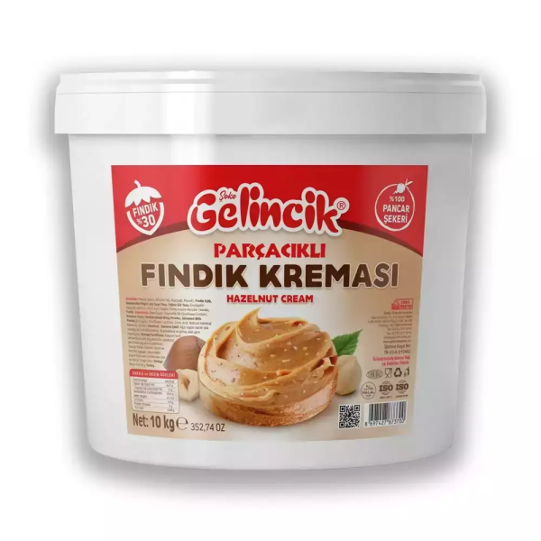 Gelincik Parçacıklı Fındık Kreması %30 10 Kg.