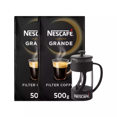 Nescafe Grande 500 gr.2 Adet + French Press Hediyeli
