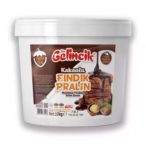 Gelincik %14 Fındıklı Pralin 10 Kg. (1 Palet 36 Adet)