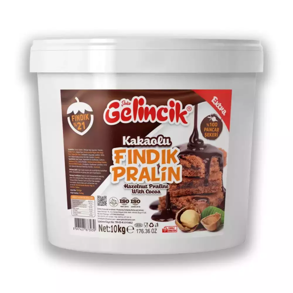 Gelincik %21 Fındıklı Pralin 10 Kg. (1 Palet 36 Adet)