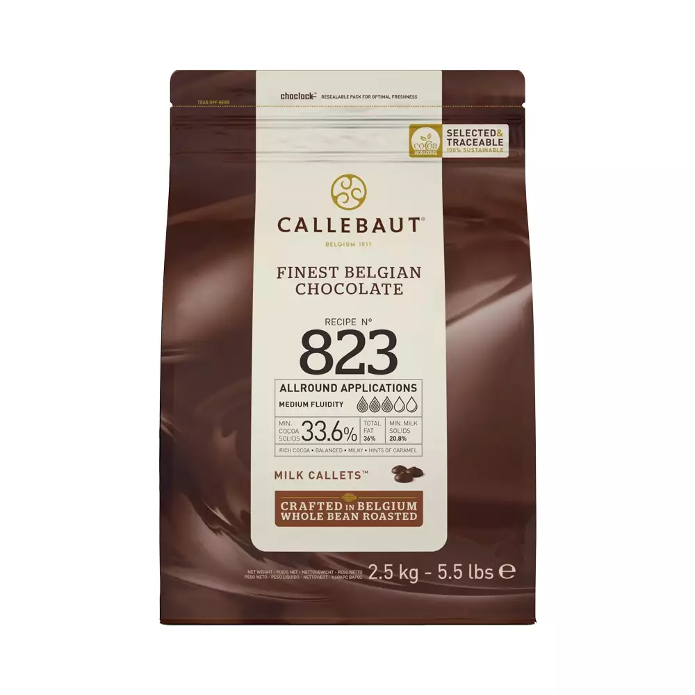 Callebaut 823 2,5 Kg. Sütlü Kuvertür Çikolata