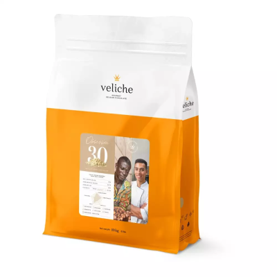 Veliche Beyaz Kuvertür Drop Çikolata %30 (10 Kg) (Gerçek Belçika Çikolatası)